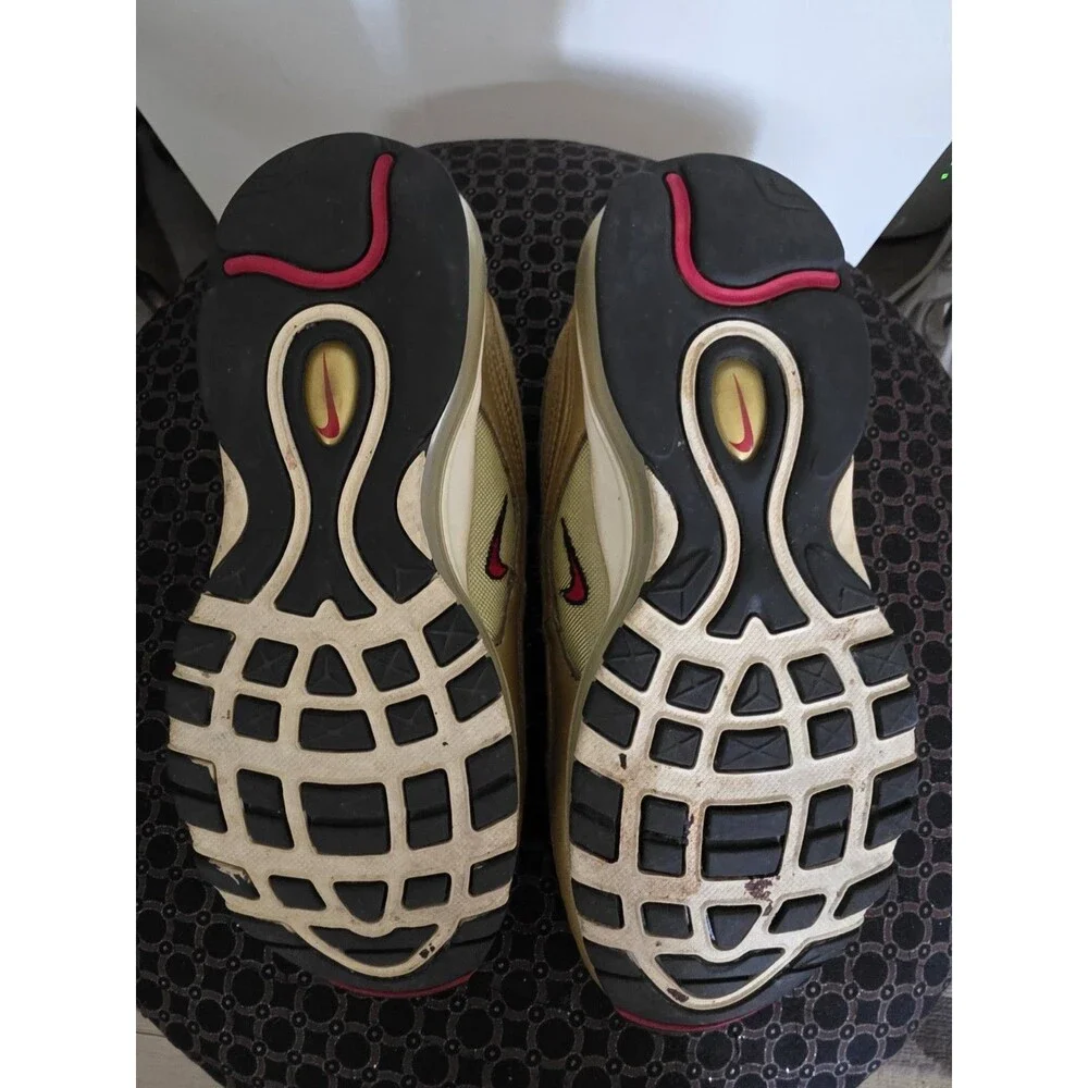 Nice NIKE Air Max 97 OG Golden Bullet (2023) DM0028-700 GOLD Sz 7.5 VGUC